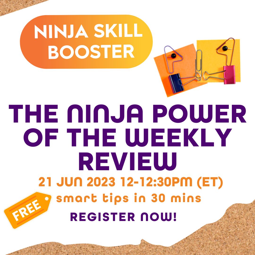 ‘NINJA SKILL BOOSTER’ – THE NINJA POWER OF WEEKLY REVIEW